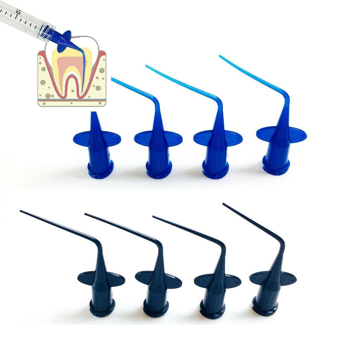 Dental Endo Irrigation Needle Syringe Tips Disposable Irrigator Tip 0.25/0.35mm