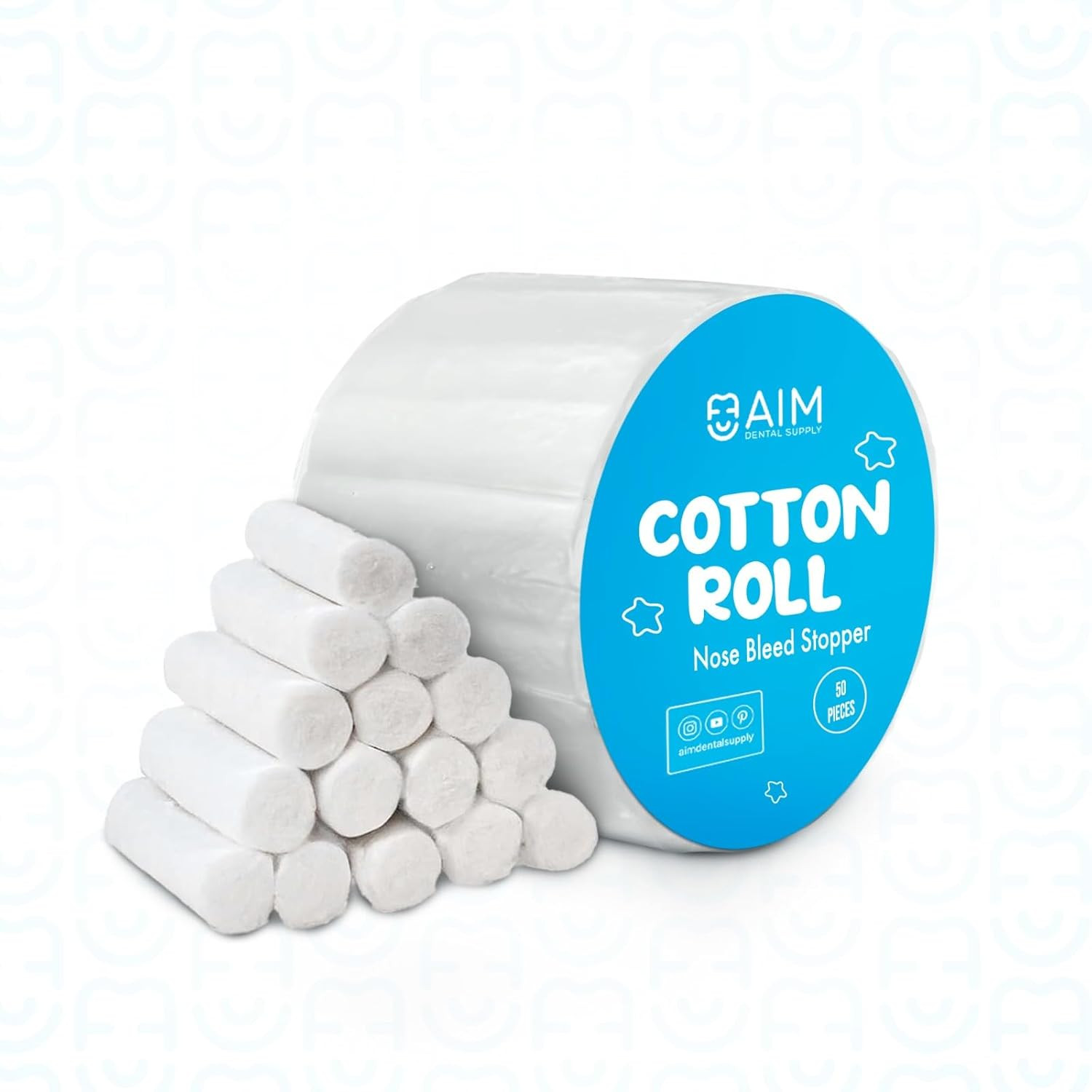Dental Cotton Rolls – Nose Bleed Stopper – Nose Bleed Plugs for Kids or Adults –