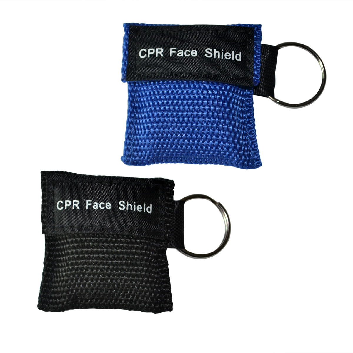 100 pcs 5 Colors CPR Life Key Keychain Transparent CPR Mask First Aid Training