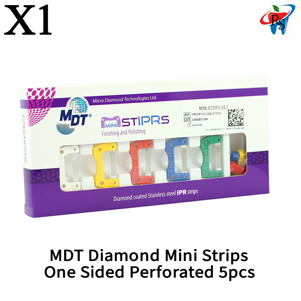 1x MDT Diamond Mini Strips One Sided 5pcs Color Coded Finishing Kit