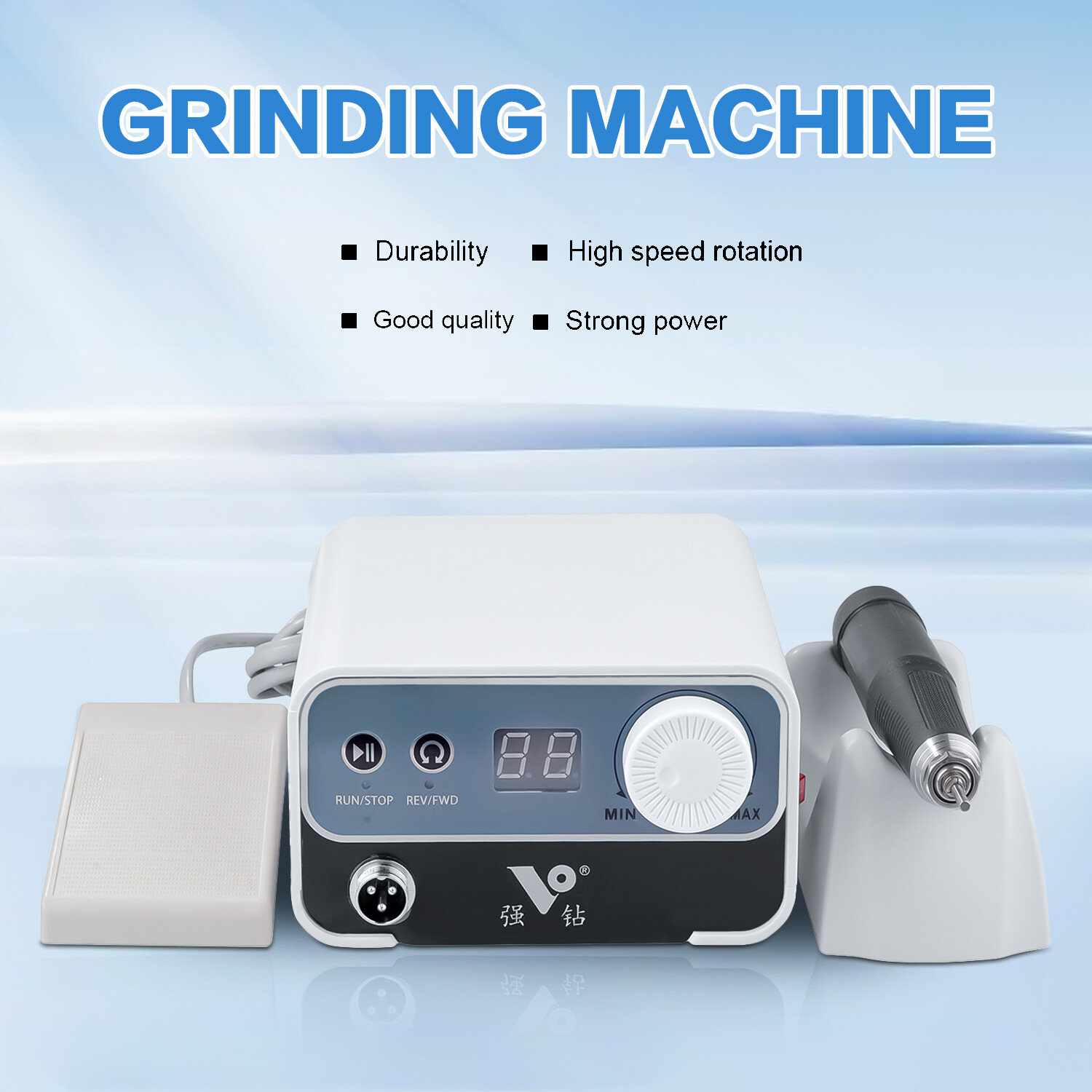 50W Portable Electric Micromotor Polisher Unit 316+50K RPM Brushless Handpiece
