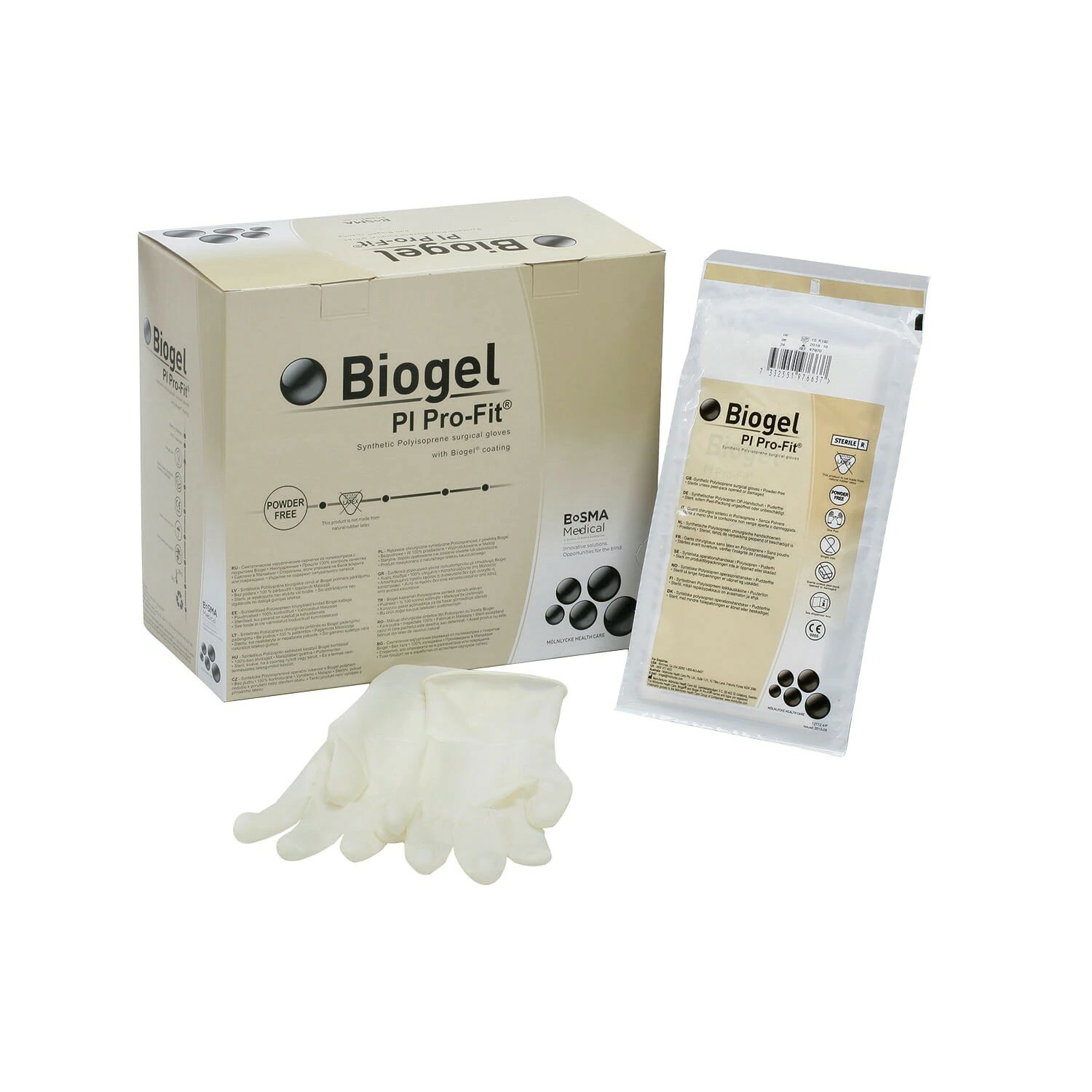 *50-Pairs* Molnlycke Biogel PI Pro-Fit Sterile Surgical Gloves Size-6 47960
