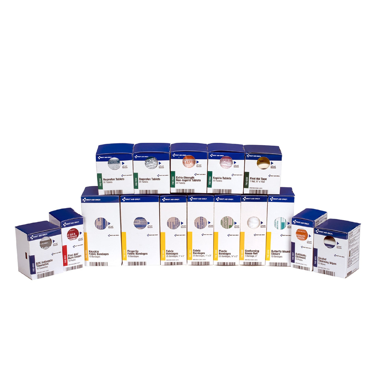 First Aid Only 700002 Smartcompliance 50-Person First Aid Kit Refill Supplies