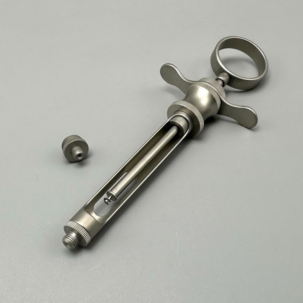 Dental Anesthetic Syringe Self-Aspirating Press Type Needle Tube With Screw tip