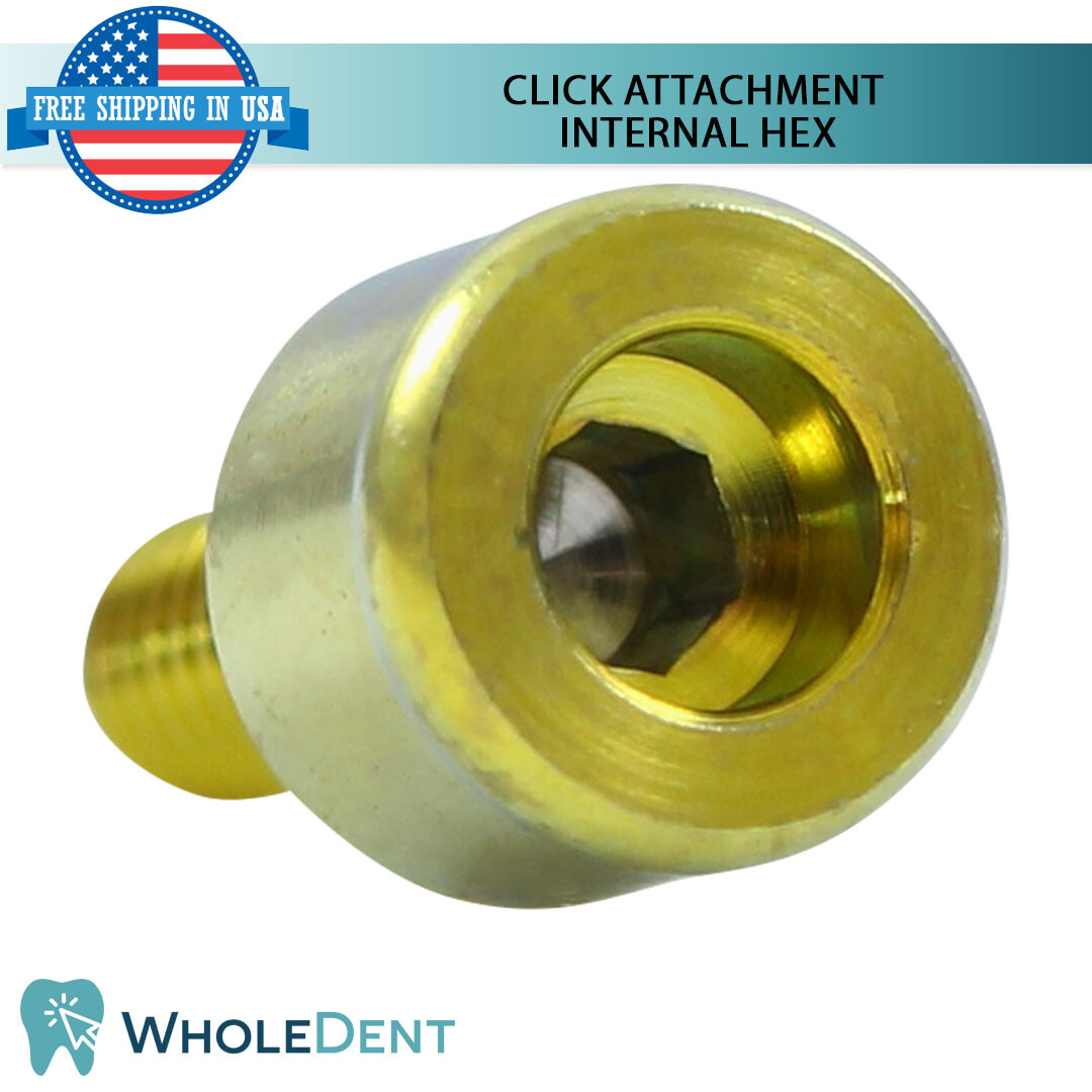 Click Attachment Abut ment 4 Insert Silicone Caps Dental Im plant Internal Hex
