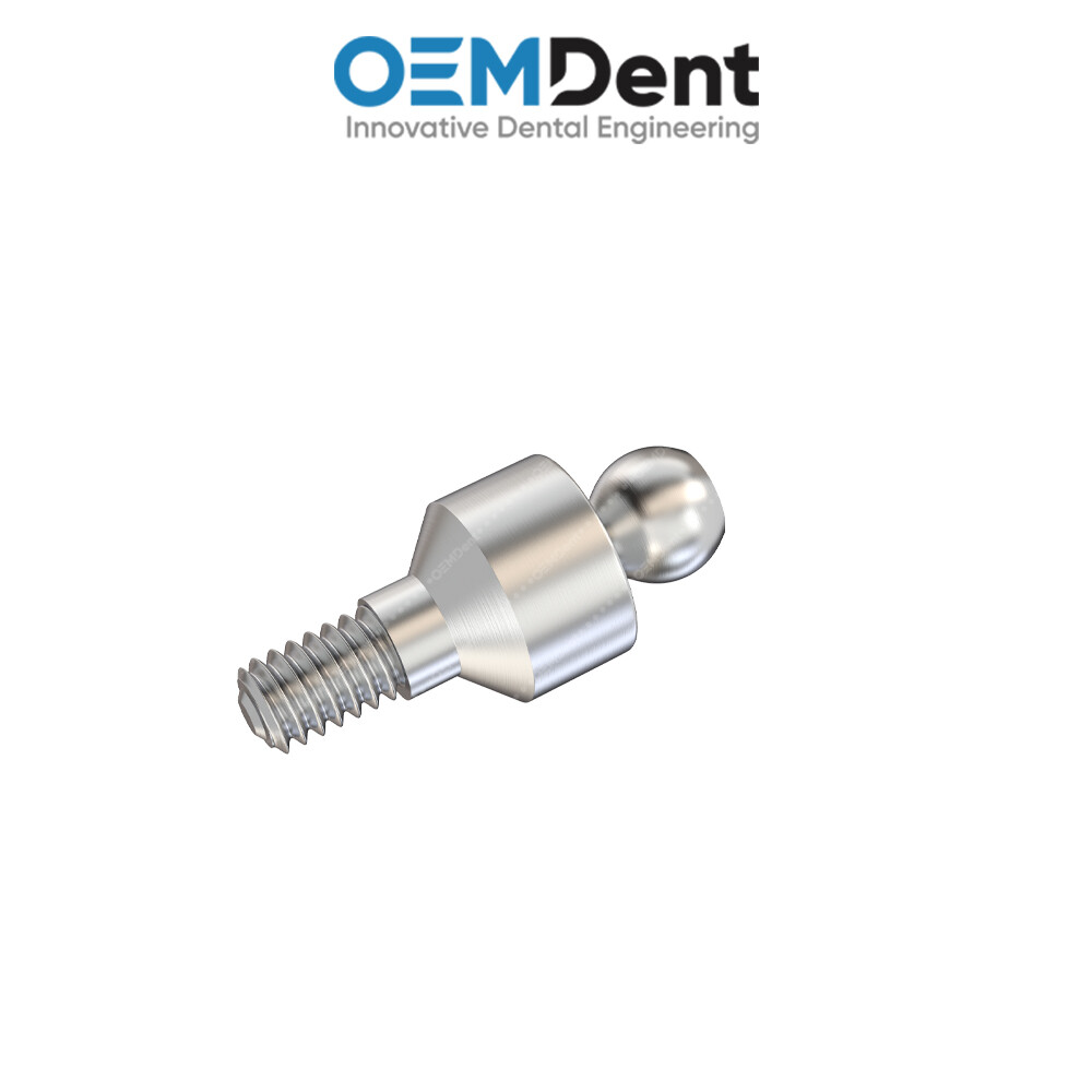 Straight Ball Attachment Slim Platform – GDT® Int Hex 2.0mm Compatible
