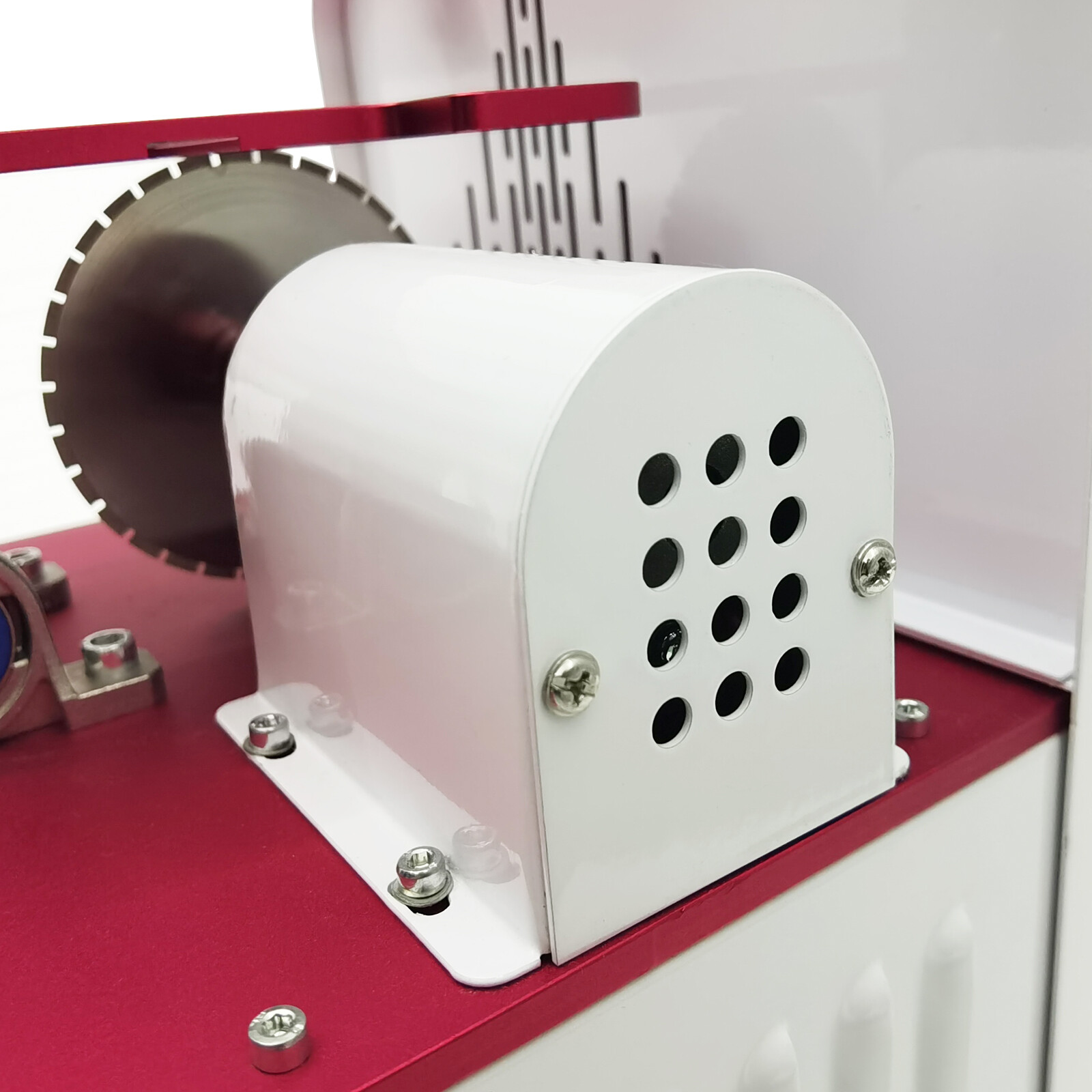 Lab Electric Gypsum Cutting Machine with Dust Removal Function Down-cutting 110V