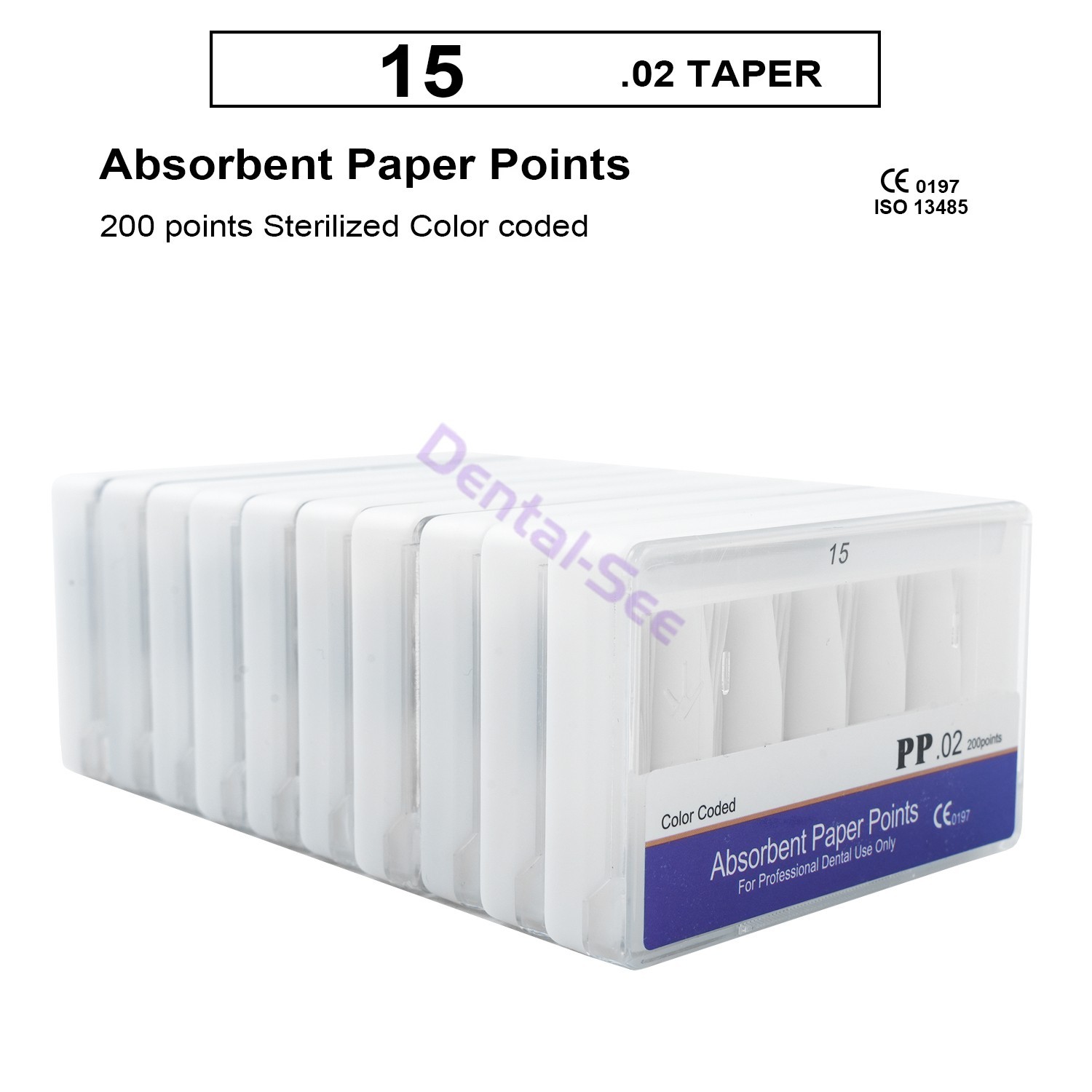 10Box Dental Endodontic Absorbent Paper Points Tips 15-40# 02 04 06