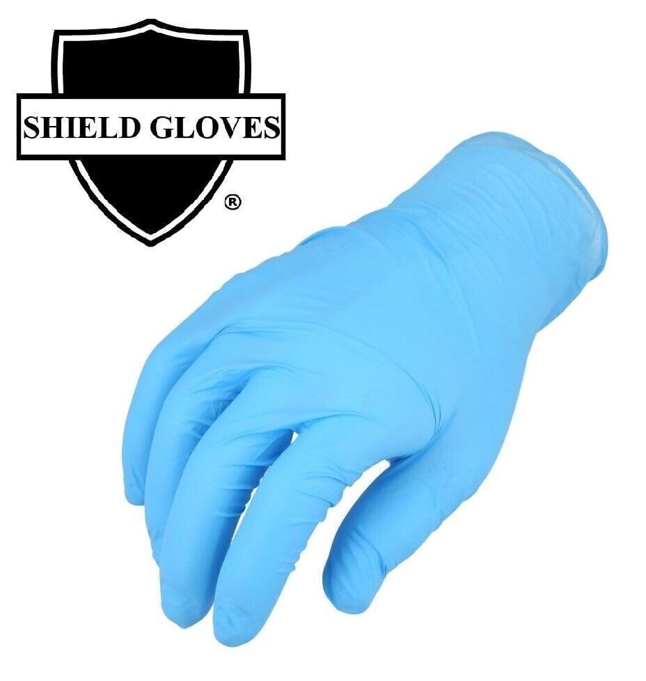 100-2000 Blue Nitrile 4 Mil Latex & Powder Free Exam Grade Disposable Gloves