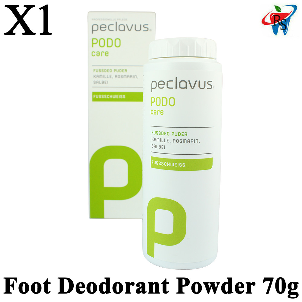 Peclavus PODOcare Sweaty Foot Deodorant Powder Disinfect Chamomile Rosemary 70g