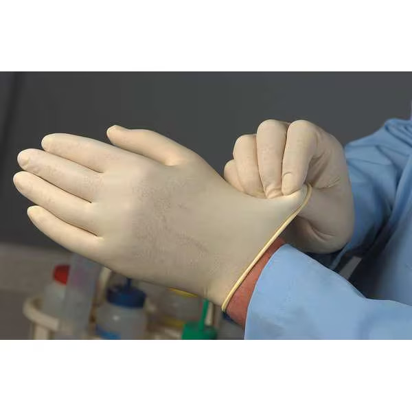 Microflex MF-300 Diamond Grip Latex Exam Gloves Powder Free Sz L 9 PK100 Box