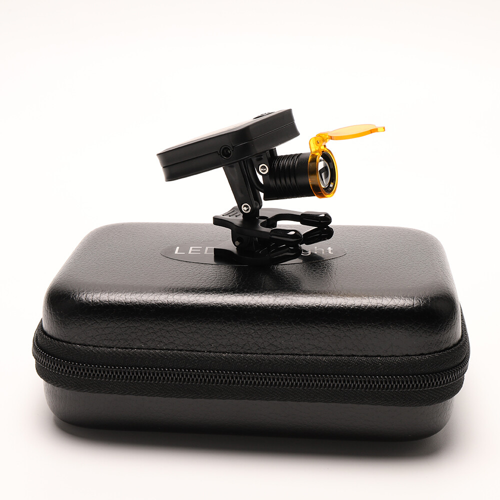 Dental Wireless Headlight For Loupe 3W LED Ultralight Headlamp W/ Optical Filter