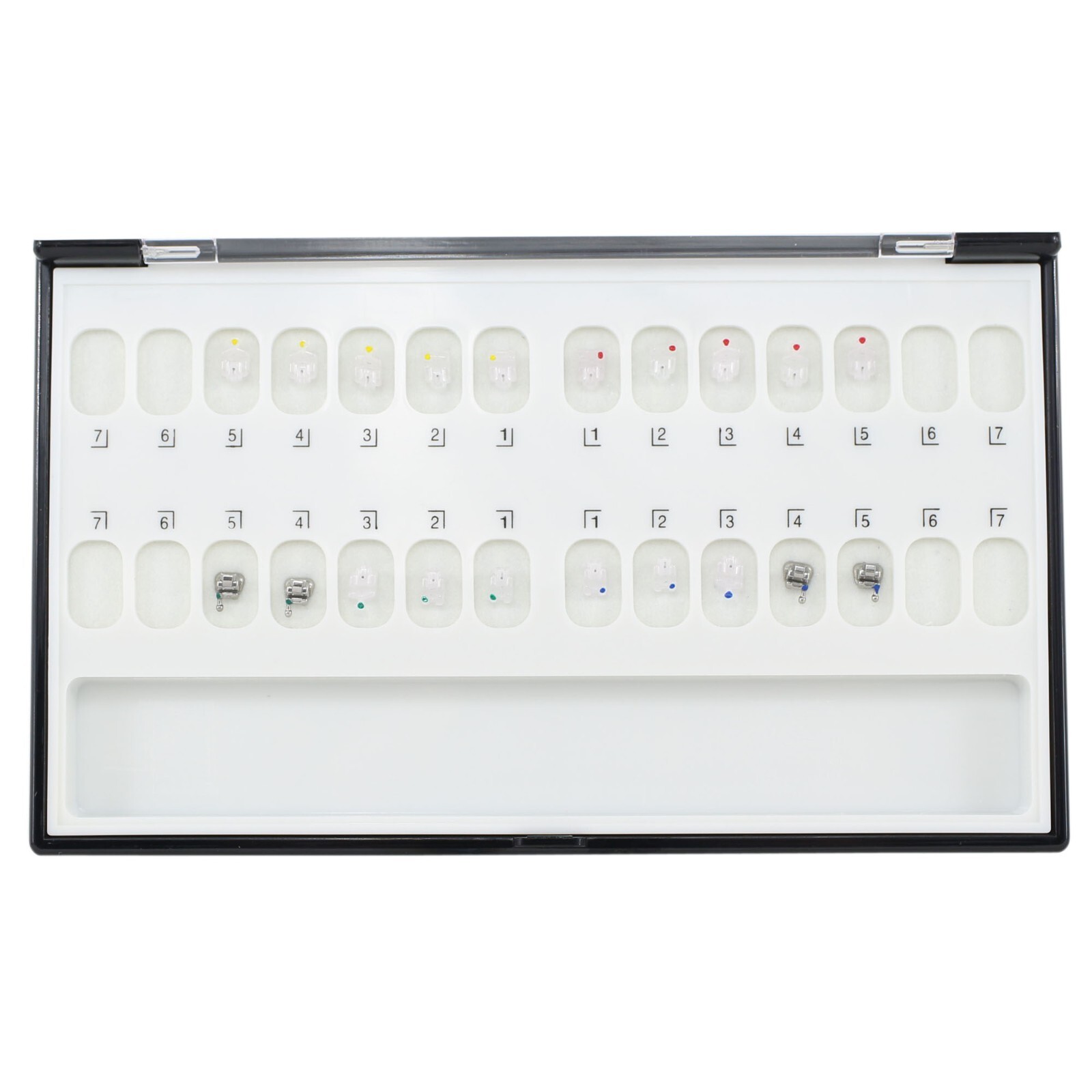 Orthodontic Self Ligating Brackets Damon Sapphire Clear Braces MBT Roth 022 5-5