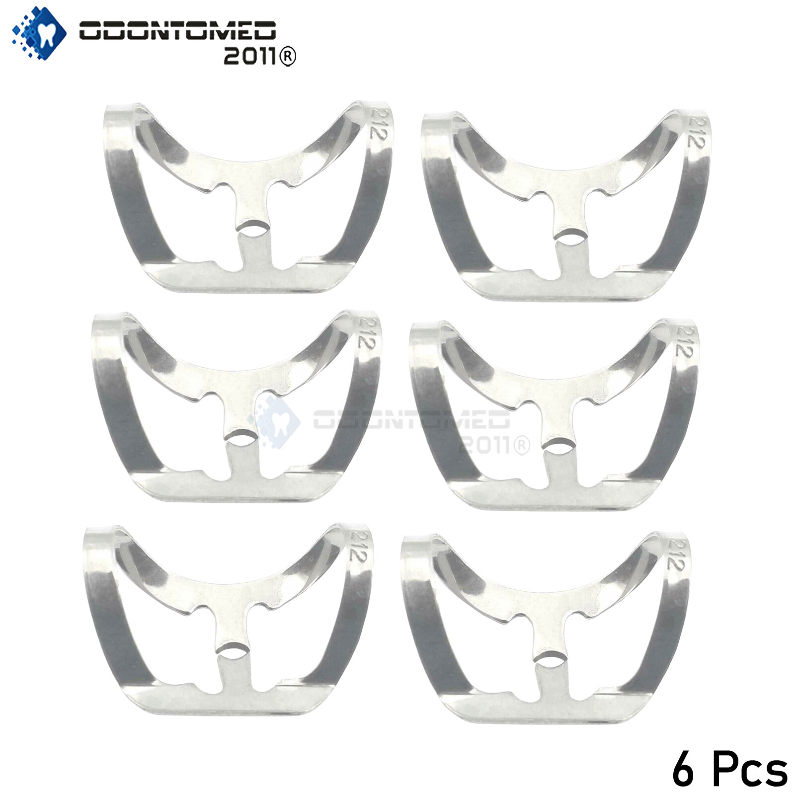 6 Endodontic Rubber Dam Clamp #212 Surgical Dental Instruments