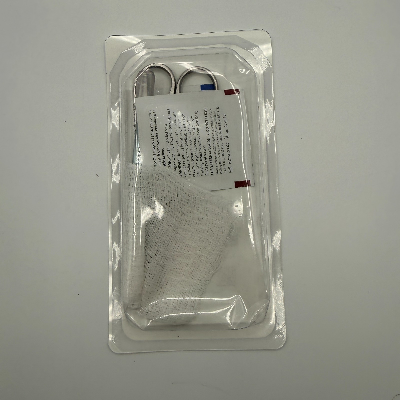 Skin Suture Removal Sterile Tray 1 count Exp. 10/31/2026 New & Sealed (A10-52)