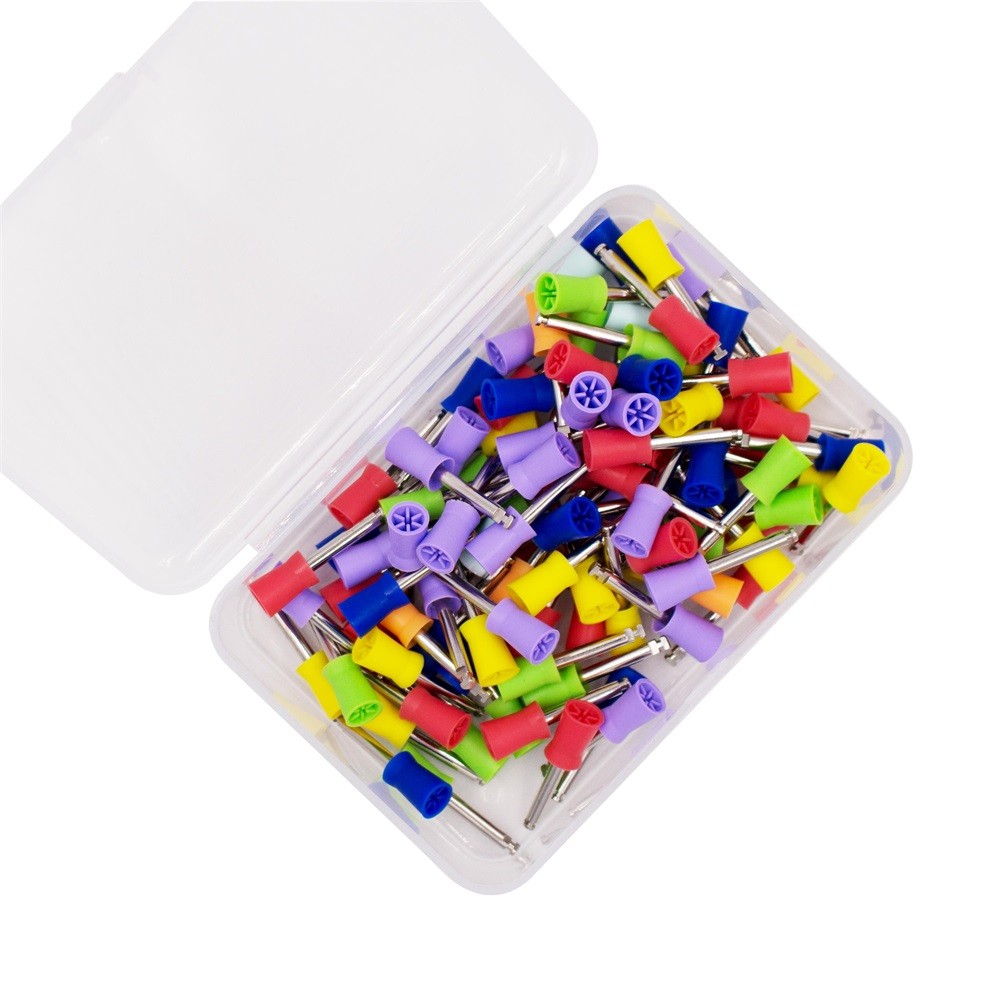 Dental Nylon Material Closure Flat Polishing Prophylaxis Brushes RA 100Pcs/Box