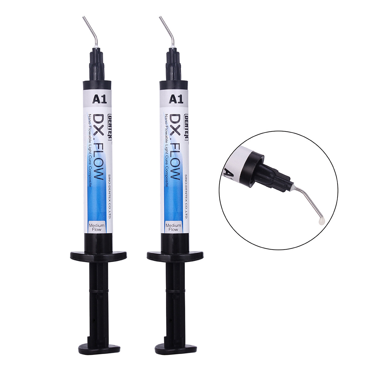 Dental Dentex Flowable Cure Light Resin /Dual Medium Flow Light Cure Resin