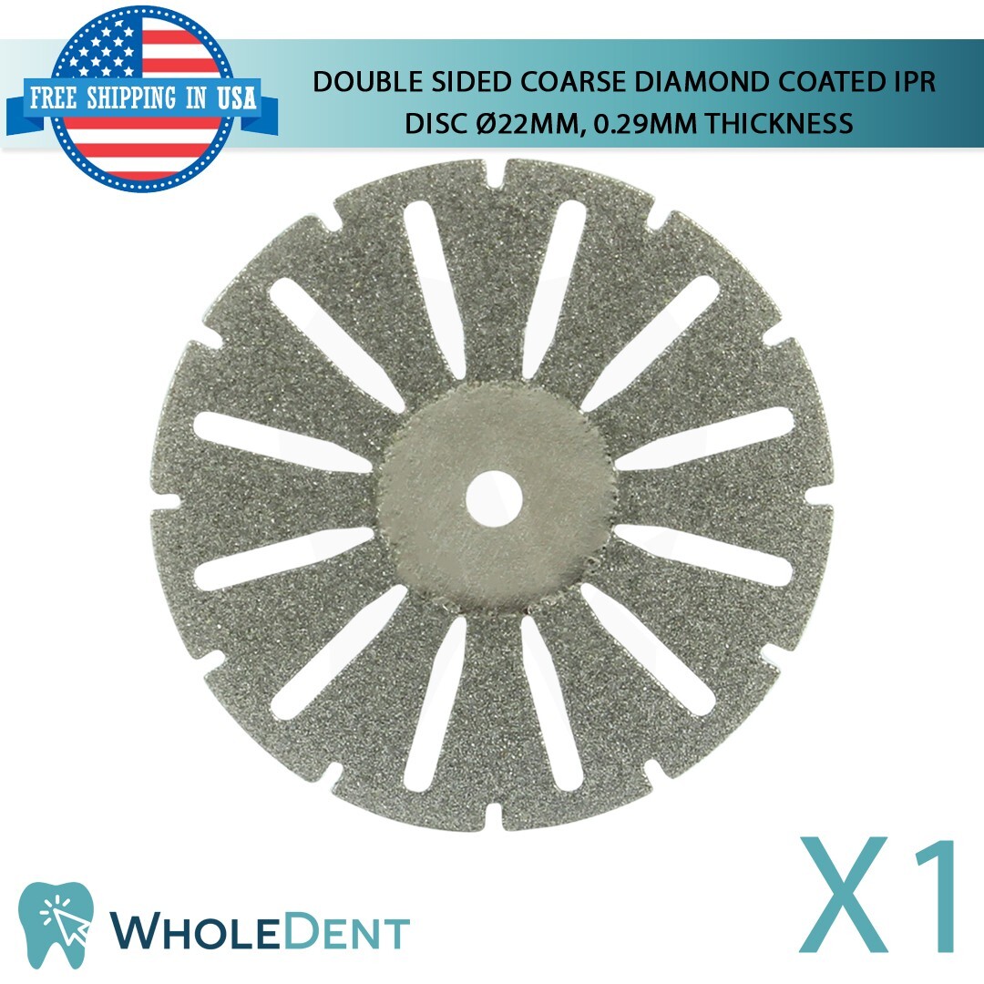 Ortho Dental Coarse Double Sided Diamond Coated Disc IPR Separator Ø22mm, 0.29