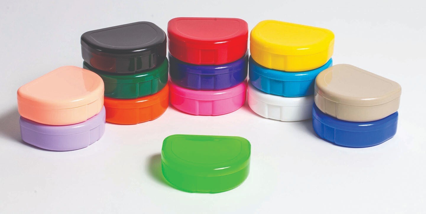 200 Pcs Retainer Mouth Guard Container Cases Mixed Colors Made in the USA