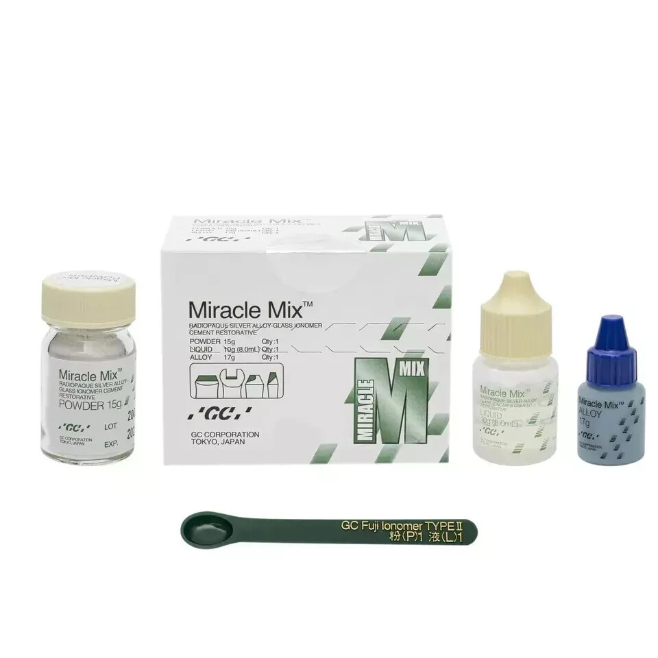 Dental GC MIRACLE MIX Silver Alloy Reinforced Glass Ionomer Cement EXP 04-2025