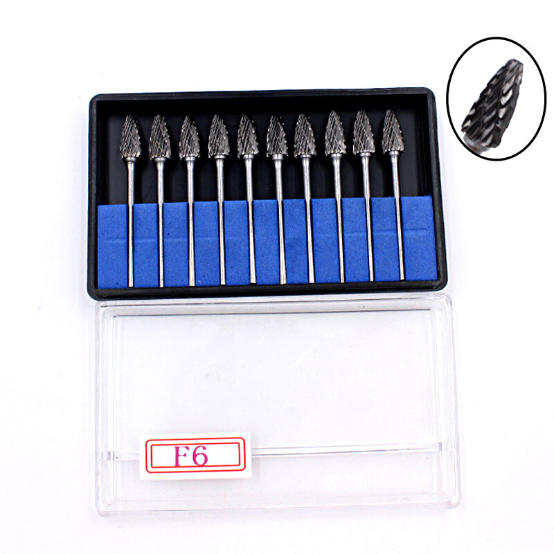 10/20Pcs Dental Lab Burs Tungsten Carbide Polishing & Finishing Drills 2.35mm HP