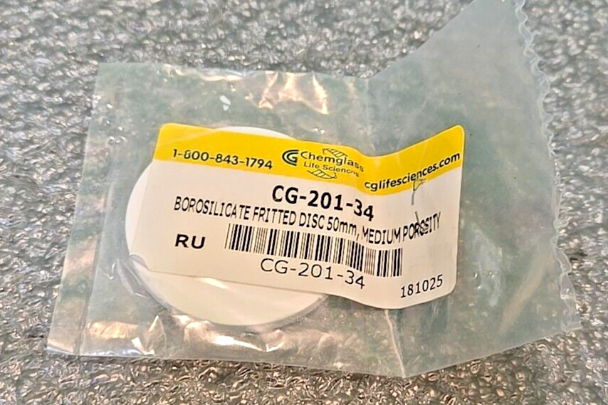 CHEMGLASS Cg-201-34 Disc, 50mm, Medium, Filter | Cg20134
