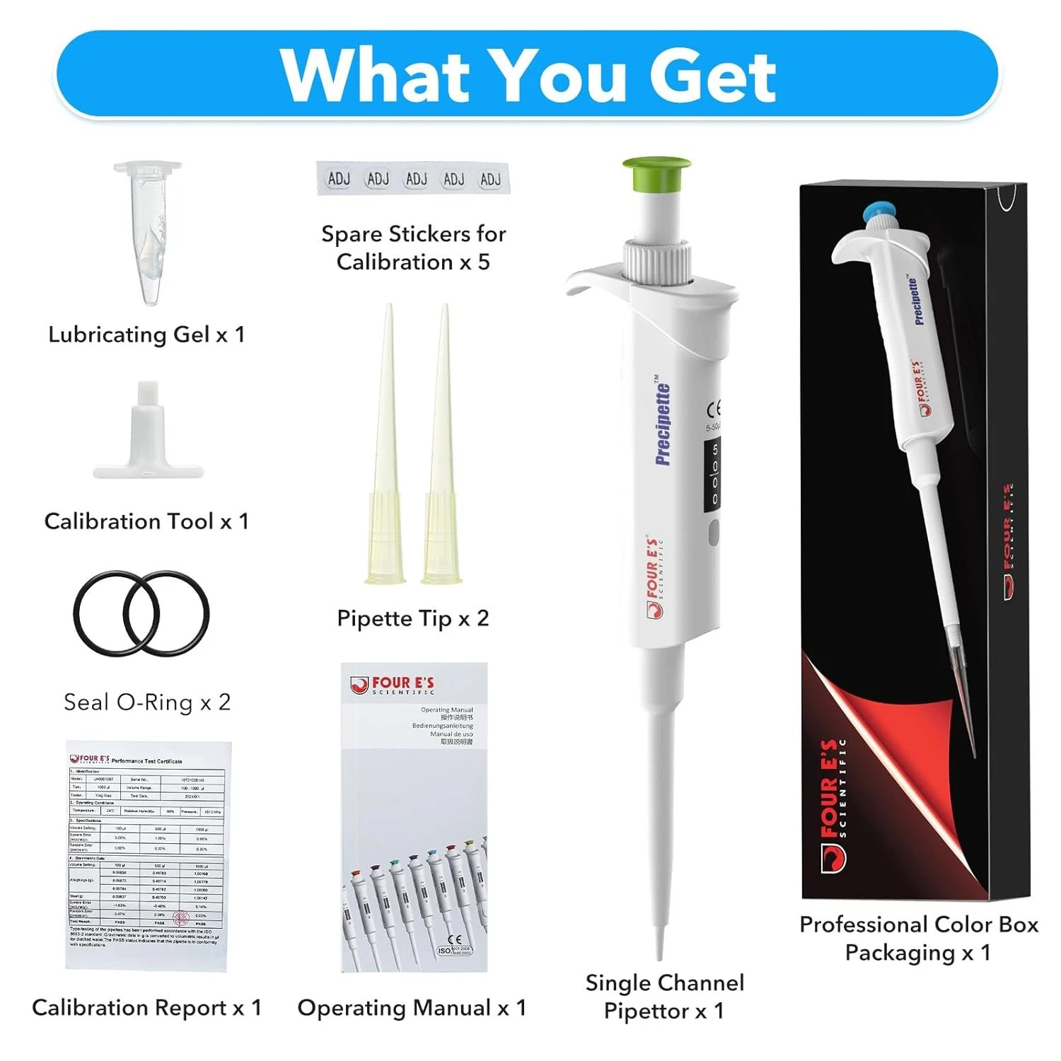 Micropipette Lab Pipette Adjustable Single Channel Pipette Autoclavable for Lab