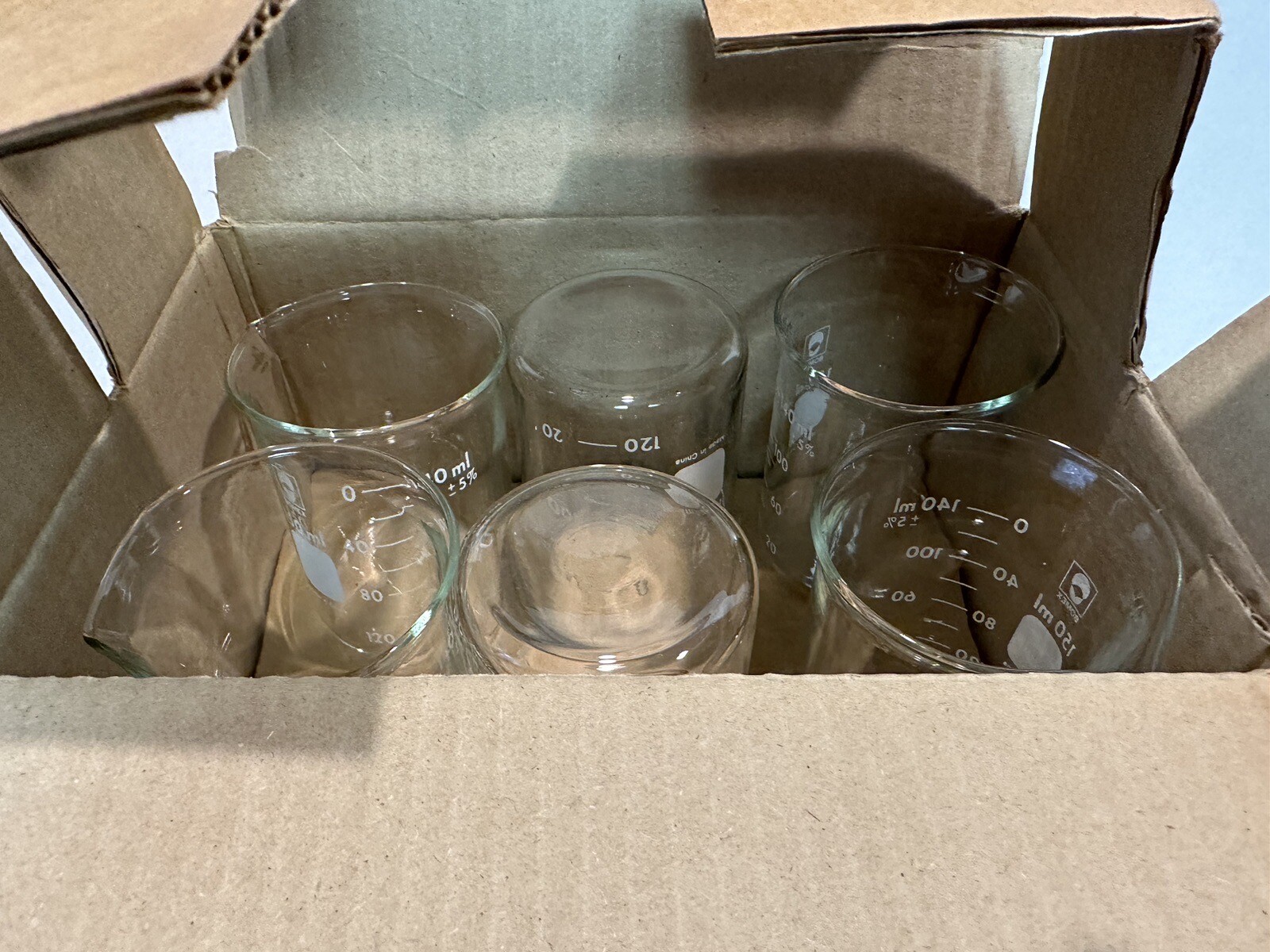 12 New Bomex 150 ml Beakers