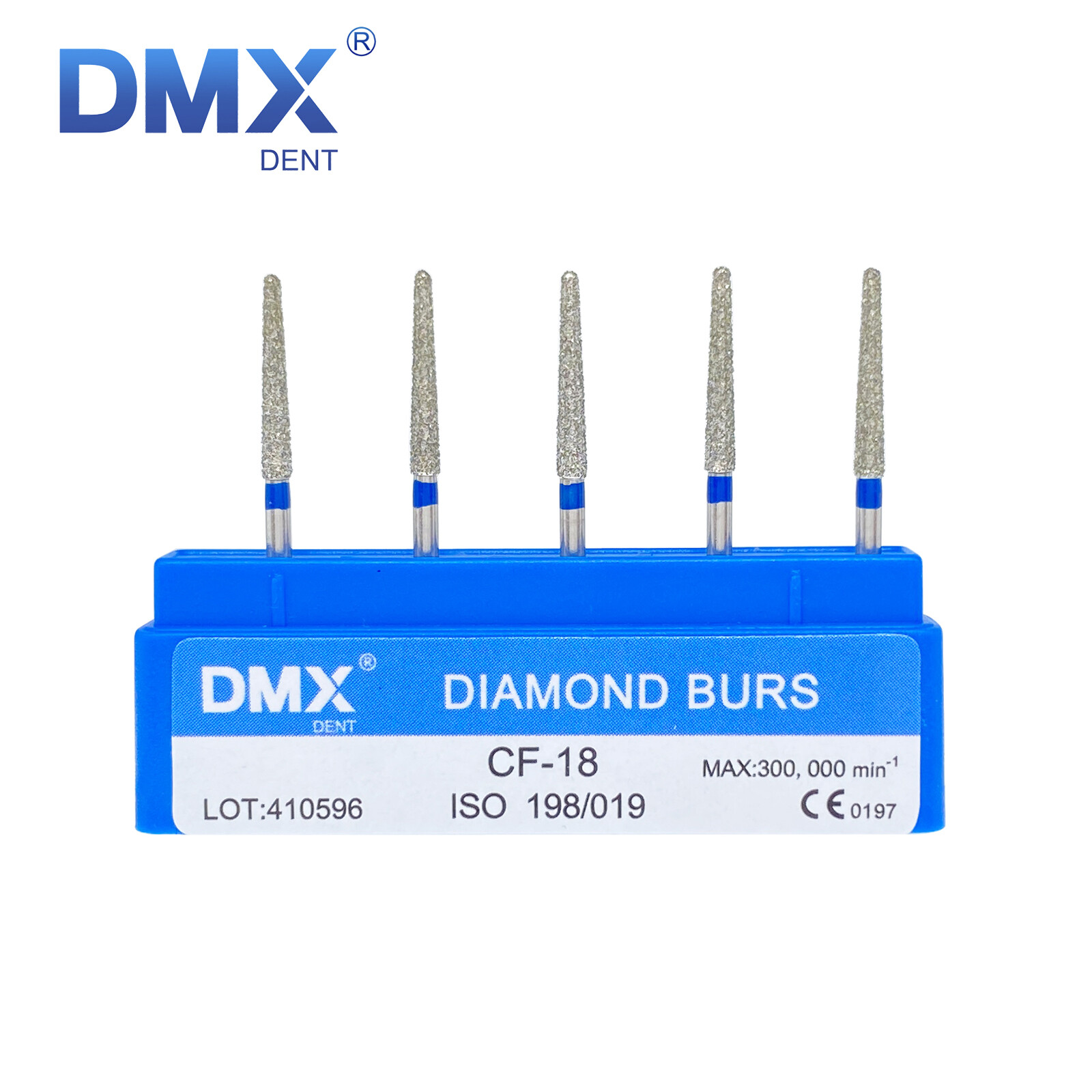 50Pcs/10Box Dental Diamond Burs for High Speed Handpiece Medium FG 1.6mm