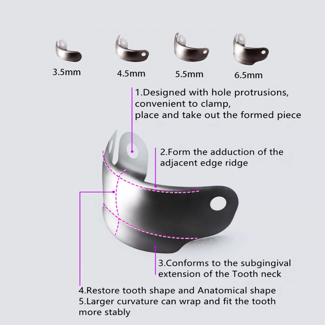 Dental Matrix Bands Ring Sectional Matrice Clamp Fit Palo dent V3 System