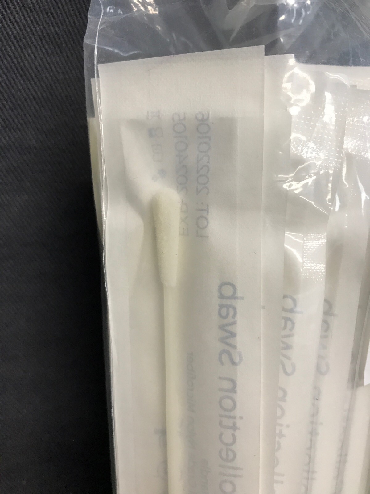 (800) Sample Collection Swabs 6” Molded Break Point Handle Nylon Microfiber Tip