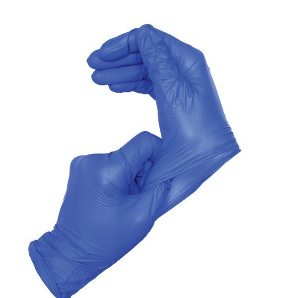 SYSCO HIGH PERFORMANCE NITRILE (Size Medium) BLUE GLOVES 1 /100 CT POWDER FREE