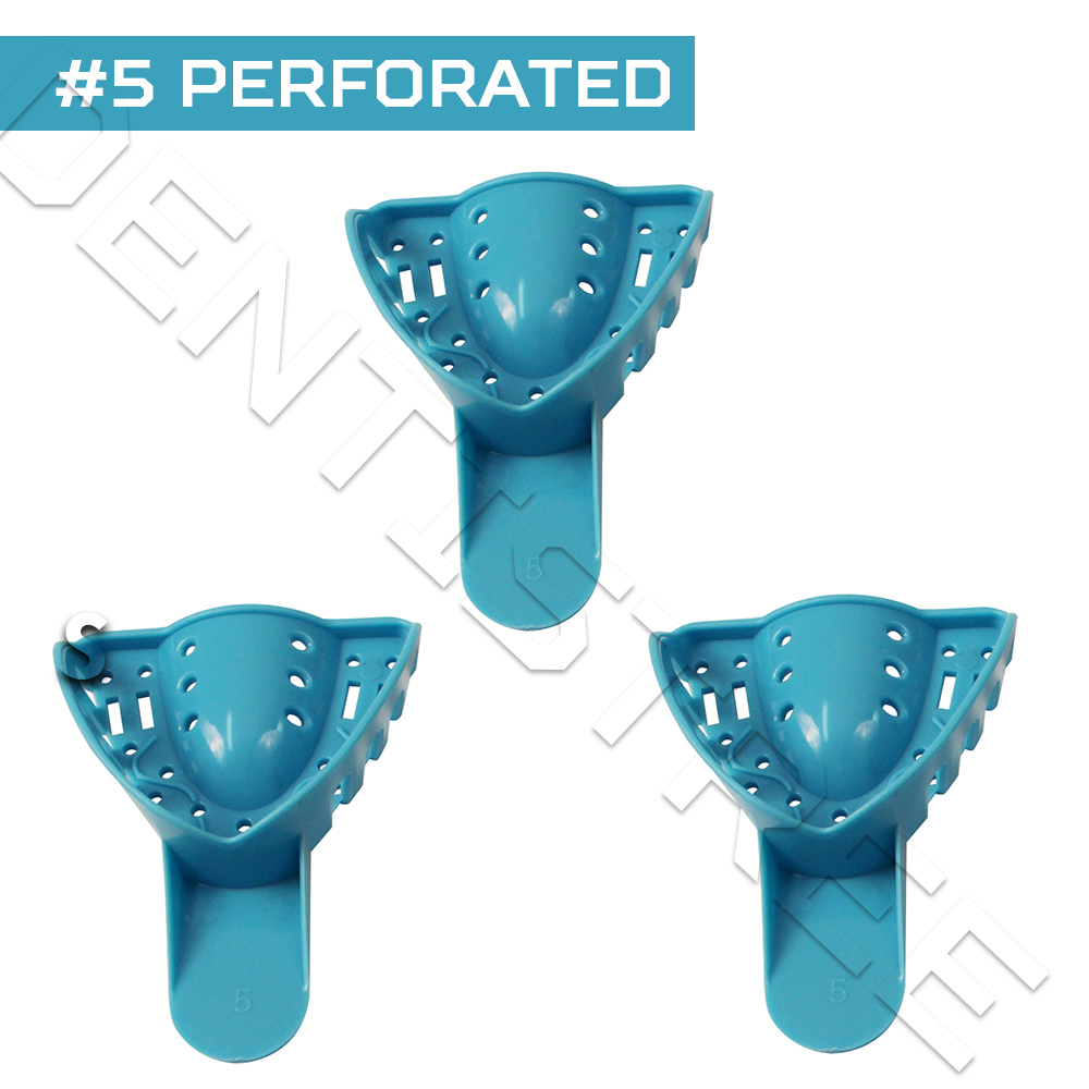 Disposable Perforated Dental Impression Tray #5 (12 Trays)