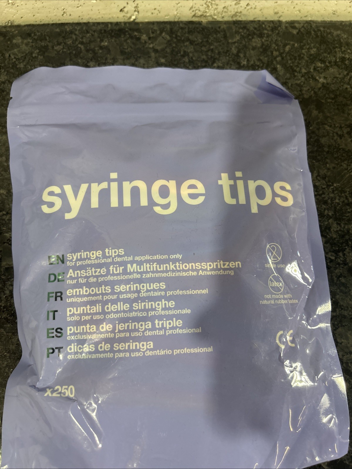 Dental Disposable Air Water Syringe Tips Triple Nozzles 250pcs/pack