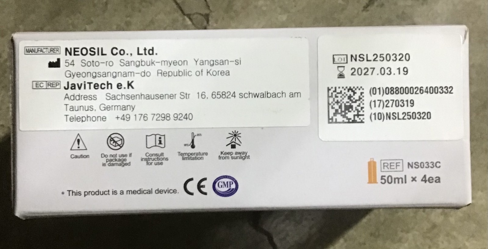 80 Peakosil Light Body Regular Set 50 ml Cartridges VPS Impression Material