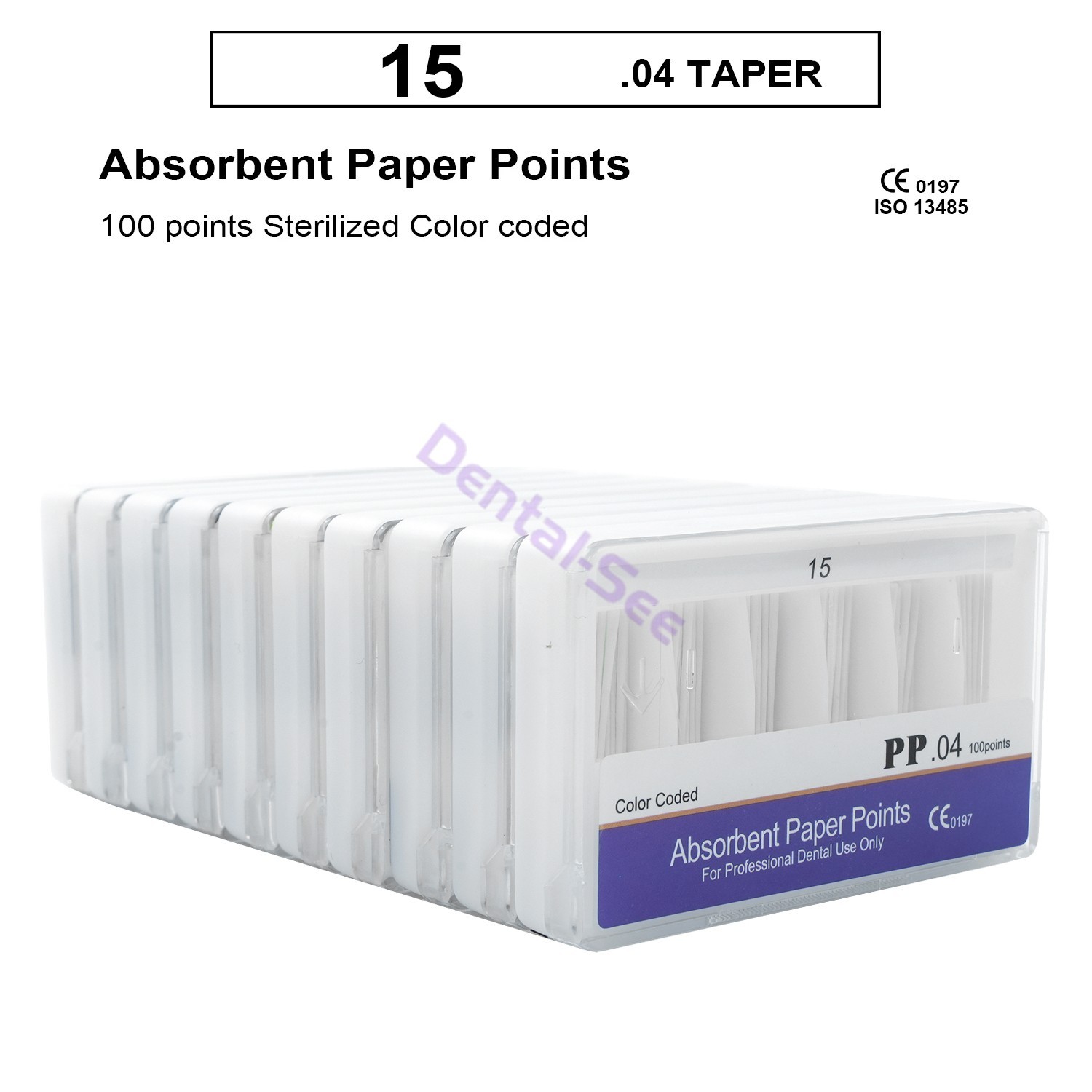 10Box Dental Endodontic Absorbent Paper Points Tips 15-40# 02 04 06