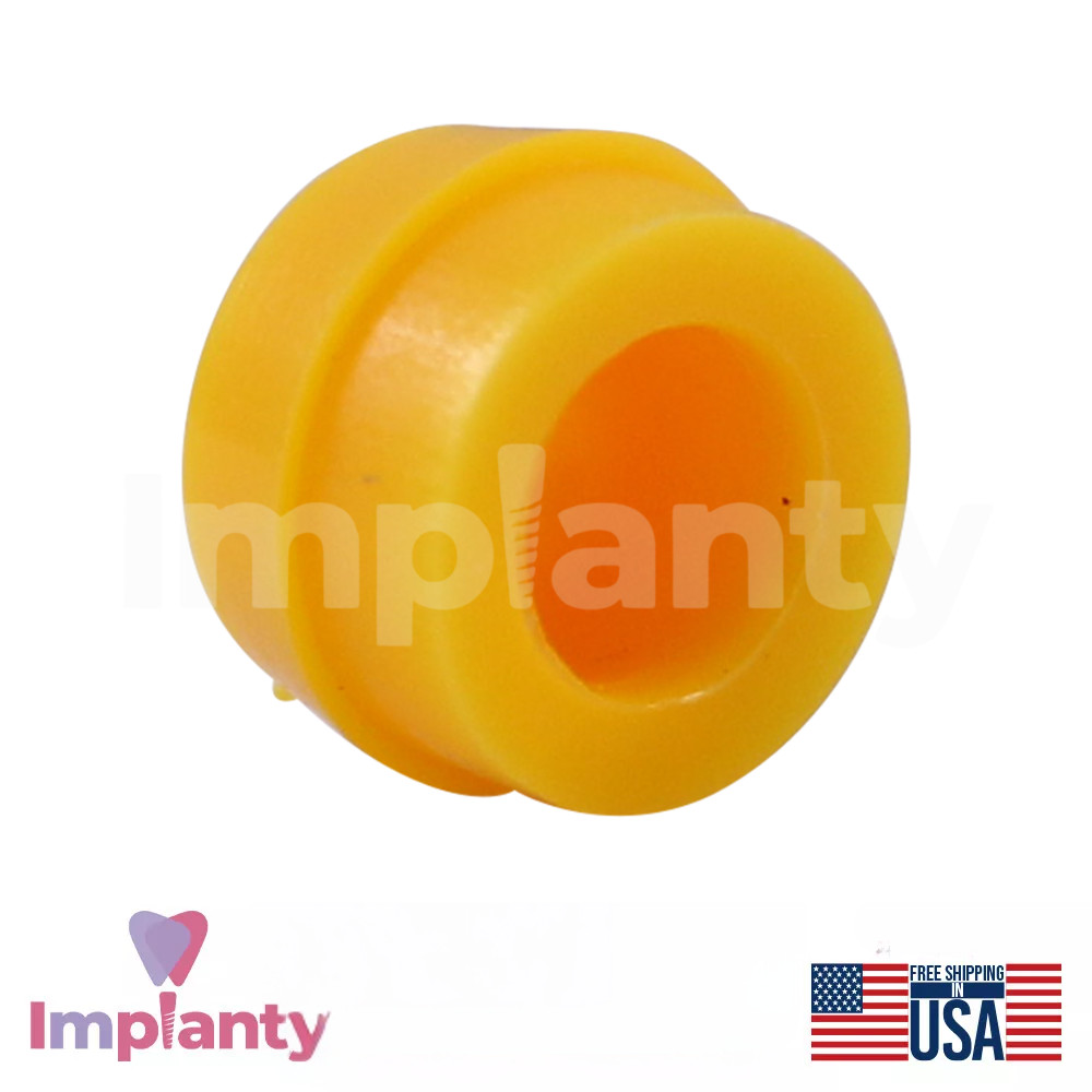 1x Dental Ball Attachment Extra Soft Silicone Set Titanium Int Hex 2.42 System