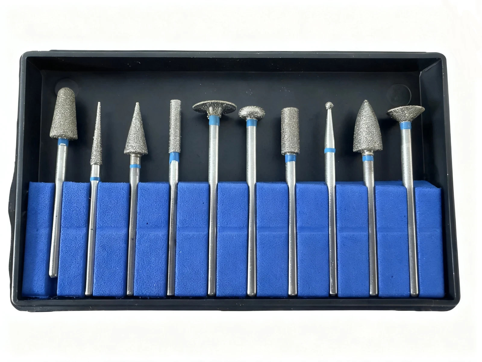 Dental Lab Polishing Burs Drills Diamond Burs Grinding Tools 2.35mm 10PCS/Set US