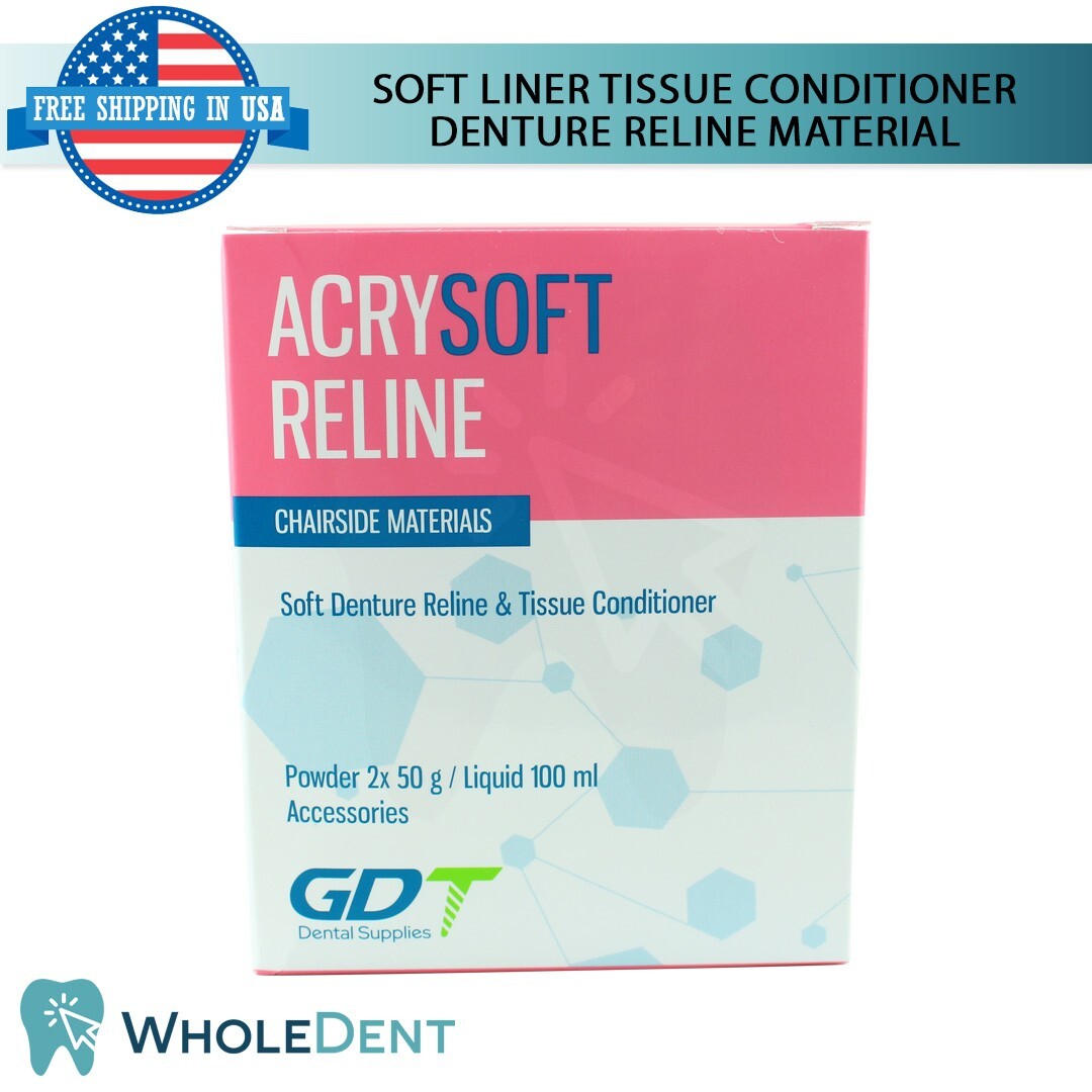 Self Curing Resin For Soft Liner Reline Home Use Kit DIY Denture Temporal Renew