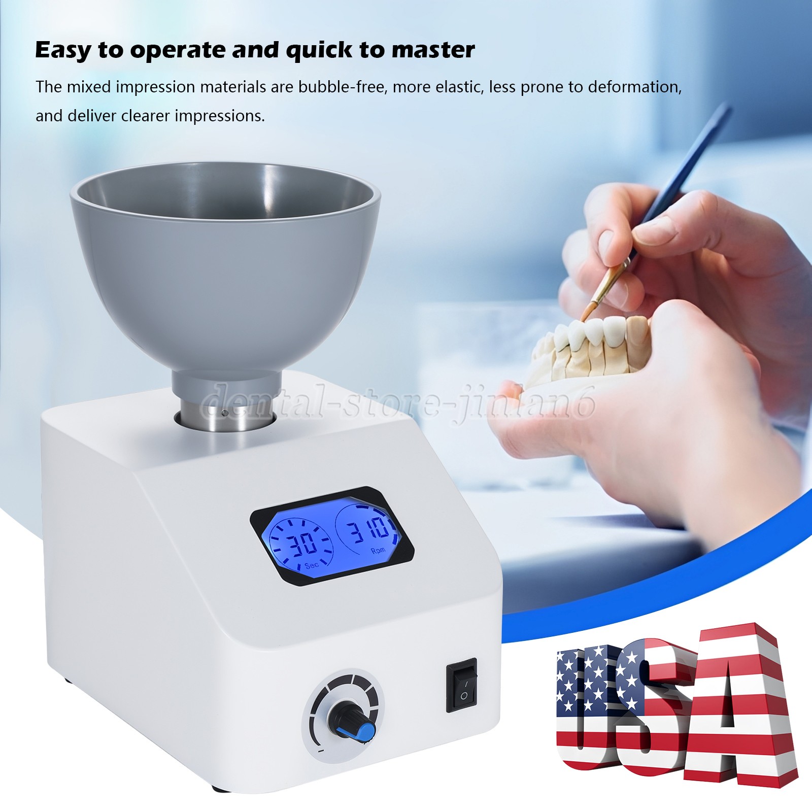Dental Lab Alginate /Die Semi-automatic Alginate Mixer Stone Mixer