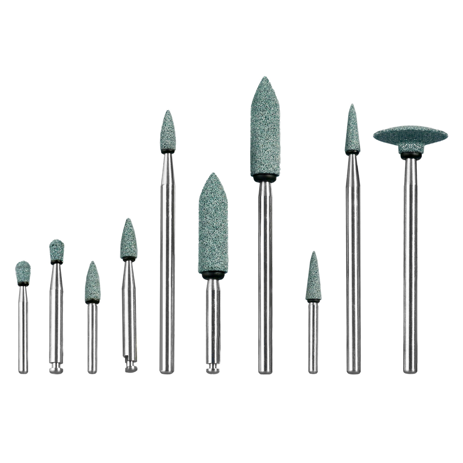 SHOFU Dental Silicon Carbide Stones Dura-Green/White HP/FG/CA Shank 12pcs/pk