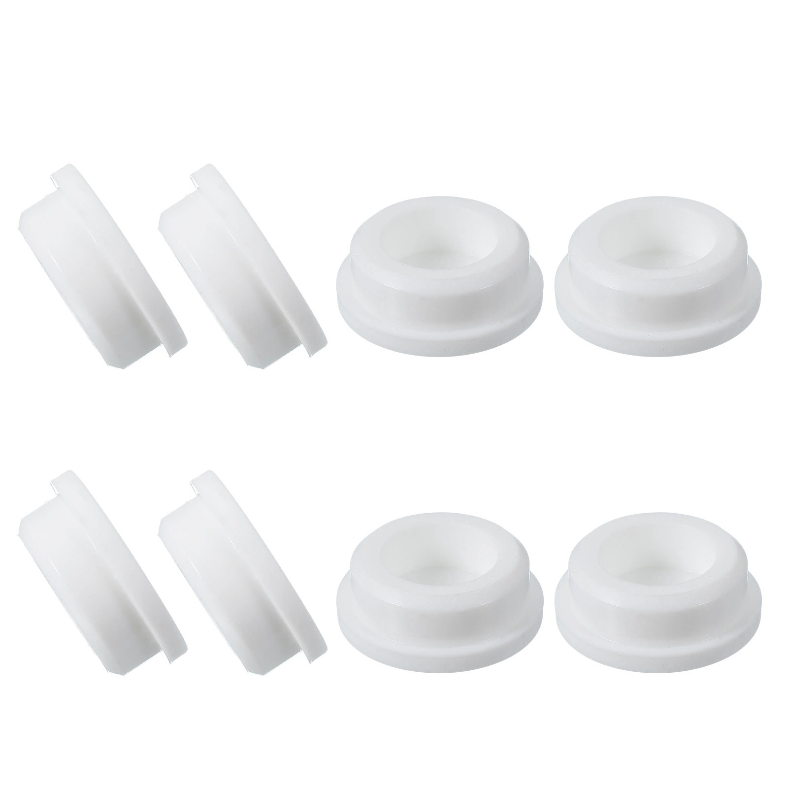 8Pcs T Shaped Silicone Stopper Dia 31mm/1.22″ Rubber Plugs White