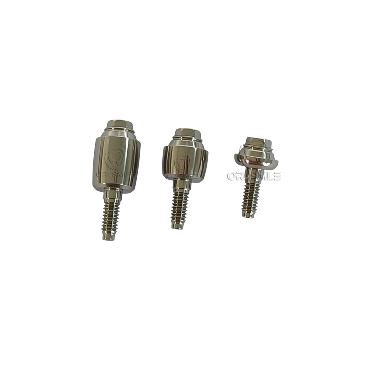5 pcs Titanium Straight abutment for Multi unit fit to MIS Seven platform D4.8