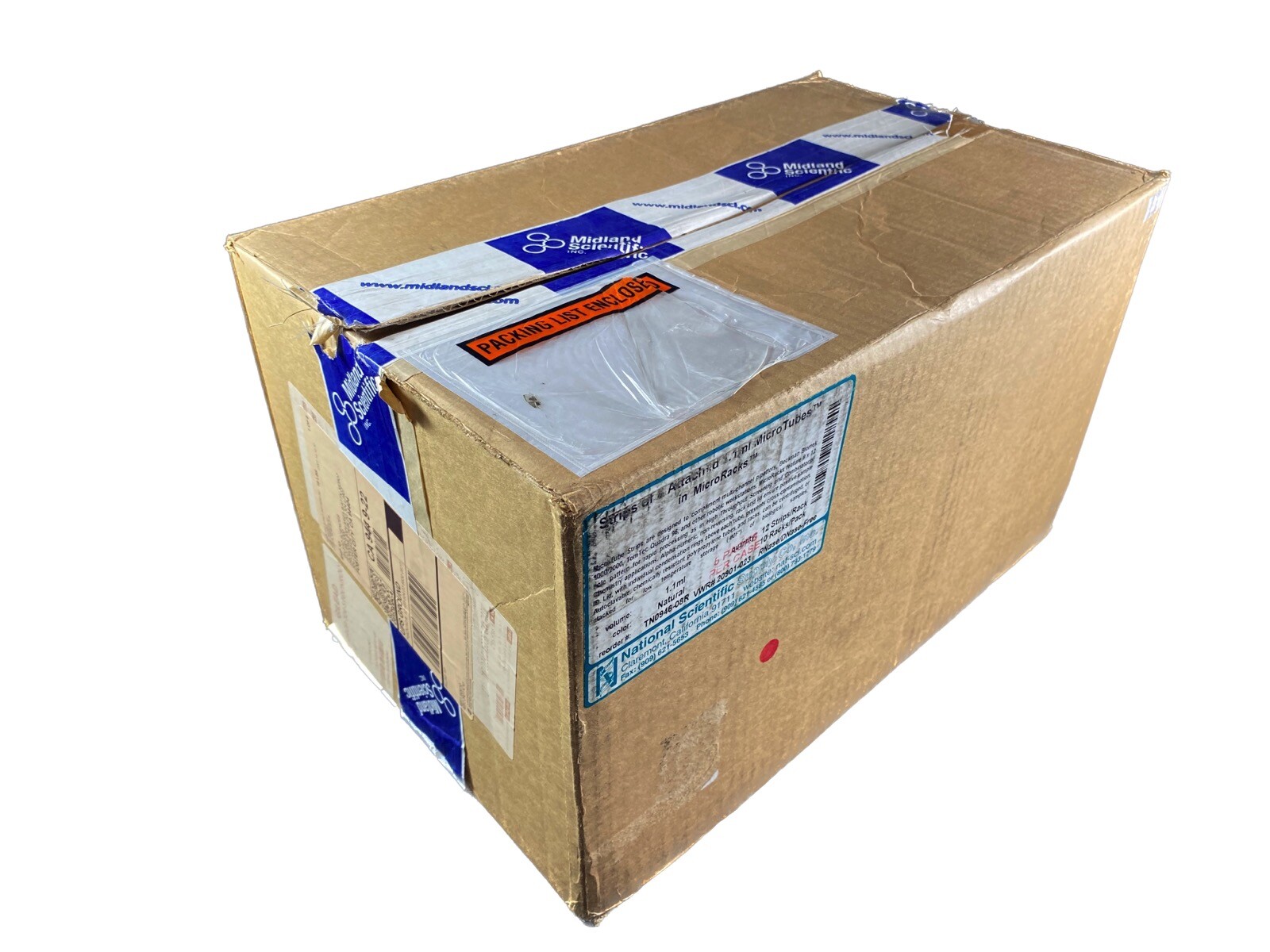 NATIONAL SCIENTIFIC 1.1mL MicroTube Rack Systems 8×12 TN0946-08R (600/cs)