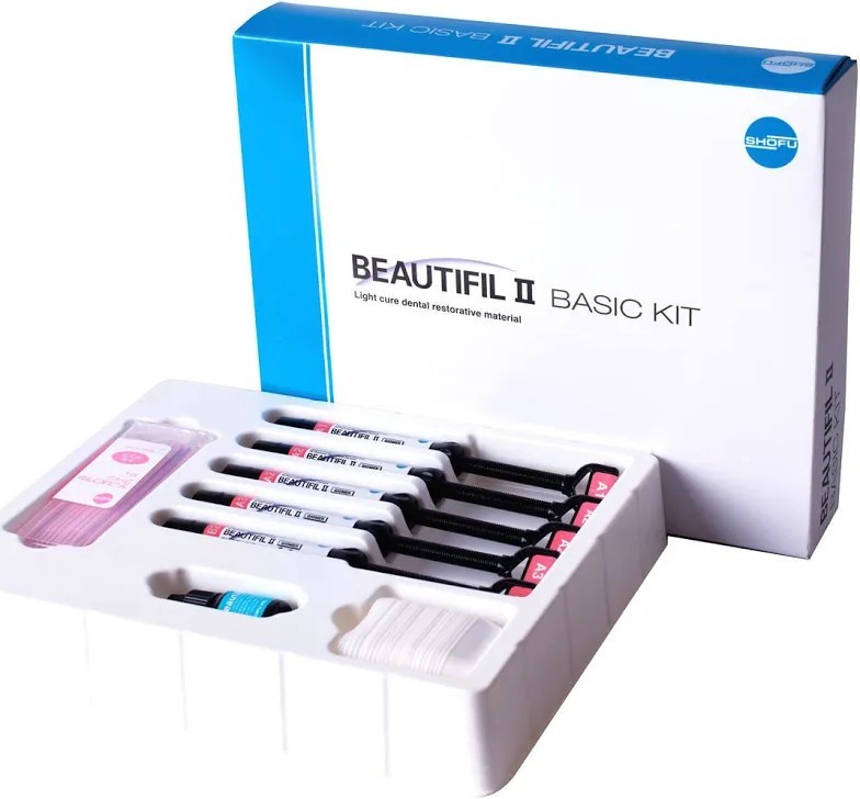 Shofu Beautifil II Basic Kit Light Cured Aesthetic Dental Free Shipping