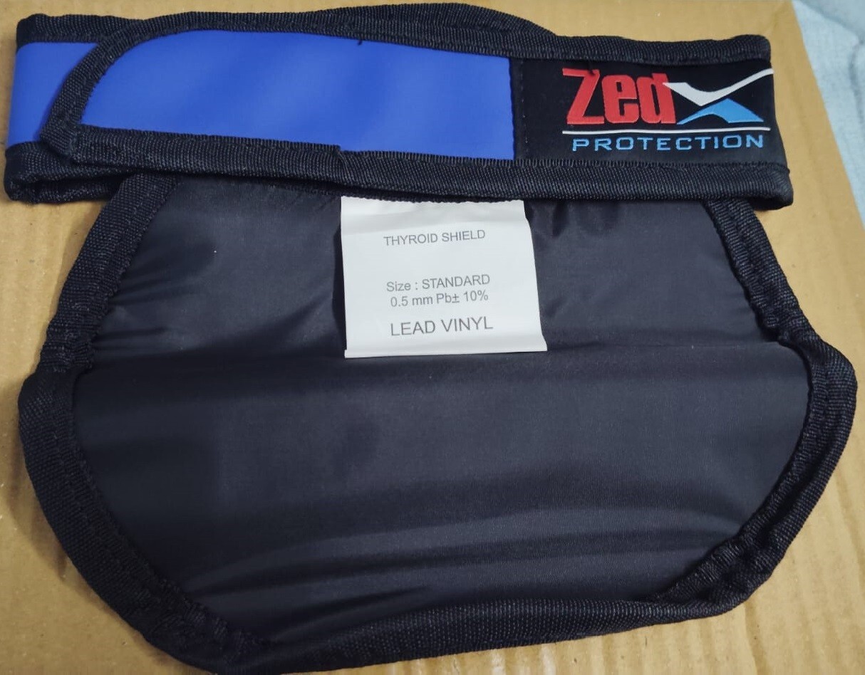 Lead Vinyl Thyroid Shield 0.5mm Lead pb Equivalency Protection for X-Ray Machine