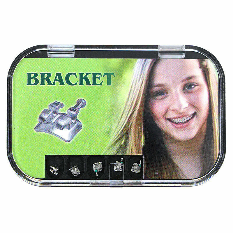 10 Cases Dental Orthodontic Mental bracket monoblock Mini Roth 0.22 345 Hook