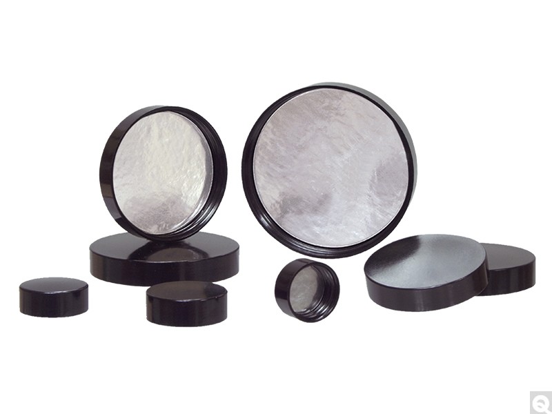 6 -SEASONING JAR Caps LIDS Black – SIZE 43/400 FAST SHIPPING FROM USA