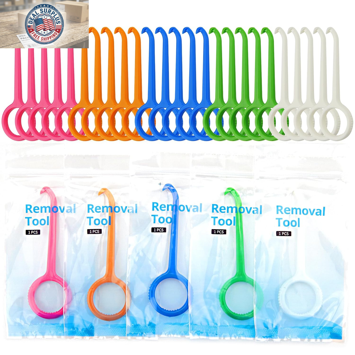 25PCS Aligner Remover Tool, 5 Colors Clear Aligner Removal Tool for Invisalign R