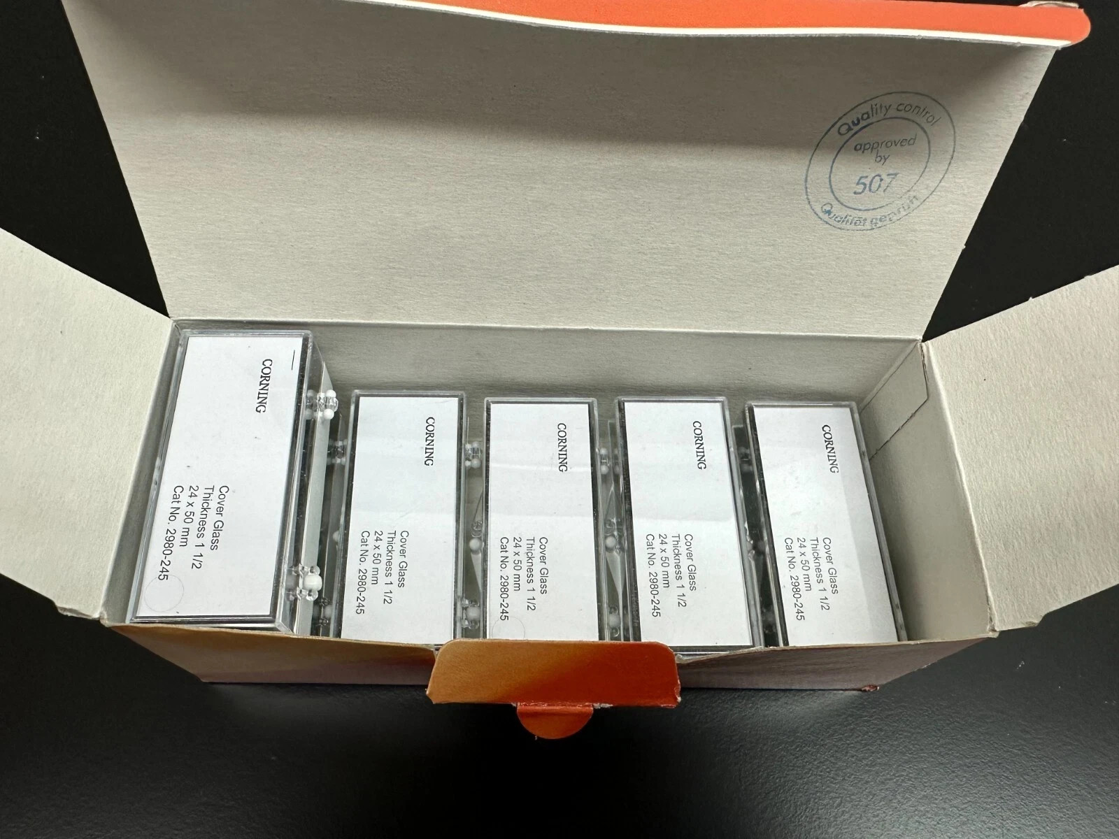 Corning REF 2980-245 Cover Glass Rectangle 1 1/2 24 x 50mm